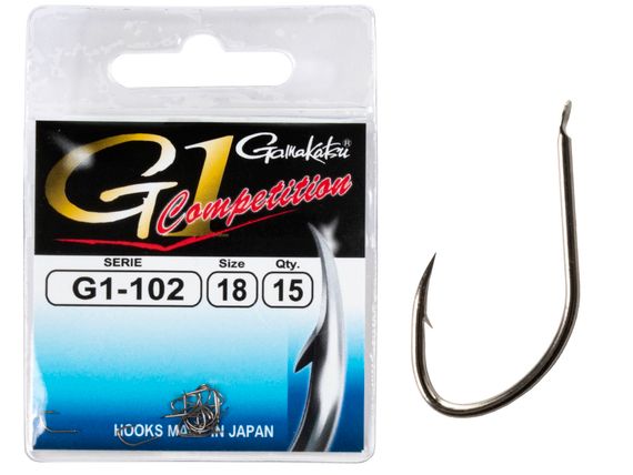 Крючки Gamakatsu G-1 COMPETITION 102 HOOKS разм. 18 15шт.