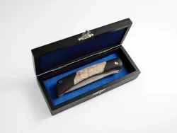 Складной нож "Сойка", сталь Х12МФ, рукоять карельская береза/черный граб