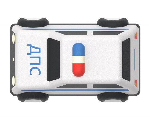 Резиновая фигура «Машина Джип ДПС»