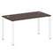 Metal System Стол письменный на П-образном м/к БП.СП-3 Венге Цаво/Металл Белый 1400*720*750