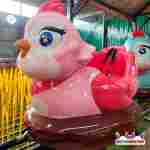 Детская американская горка «Птенчики», 4 кабины 8 мест, 15,4×8,35×4,6 м