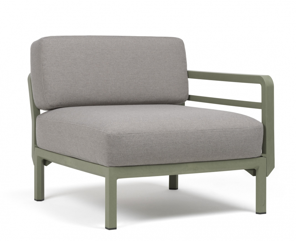 Диван пластиковый с подушками Nardi Maximo 2, кактус, лава