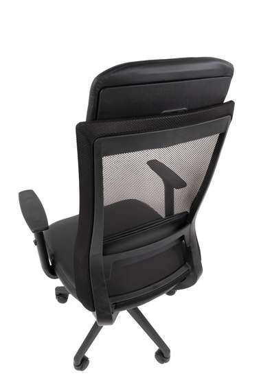 Офисное кресло Chairman 500LT Россия экокожа черный/TW-01 черный