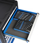 NORDBERG (10407T) Набор ключей накидных в ложементе для тележки, 7 предметов