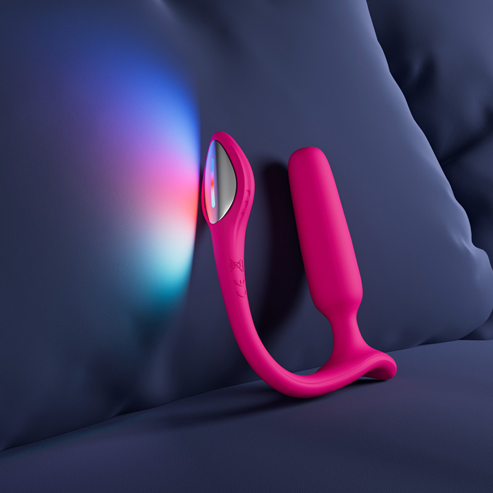 Розовый анальная виброброка с клиторальной стимуляцией и управлением через приложение Lovense Lush Anal Vibrator Pink