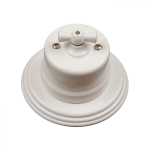 Выключатель 1-клавишный, керамика, цвет белый B1-200-01