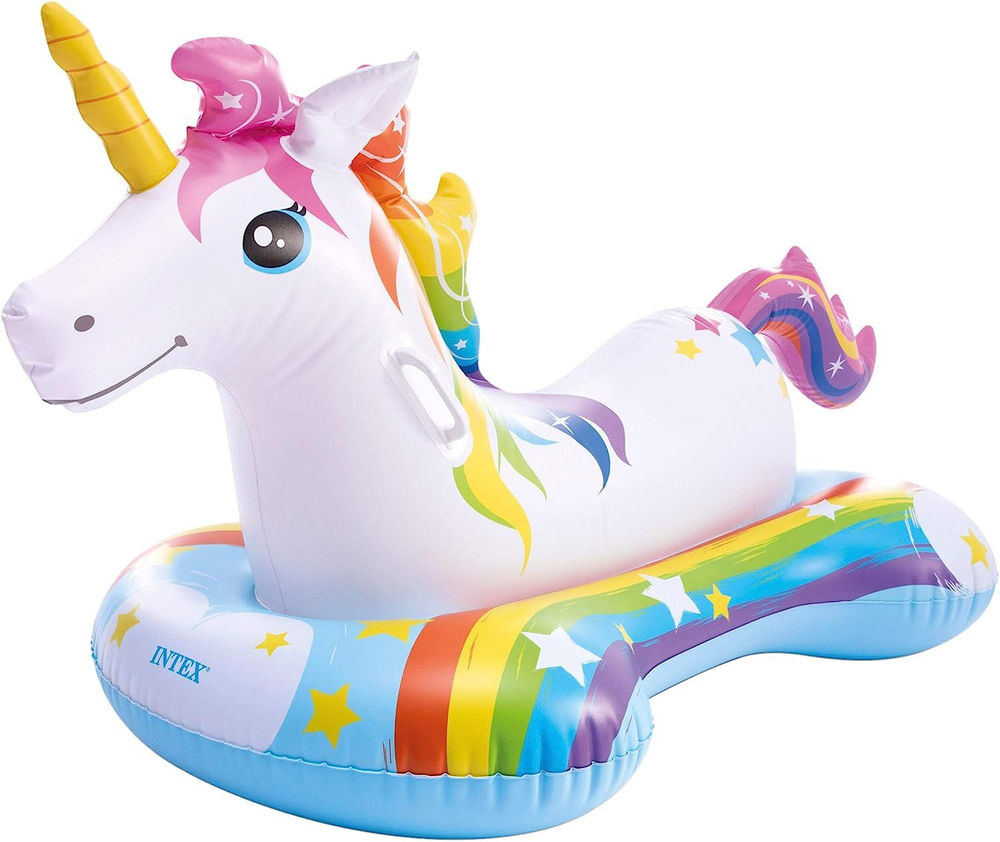 Надувной матрас-наездник Intex 57552 "Единорог", 163х86см