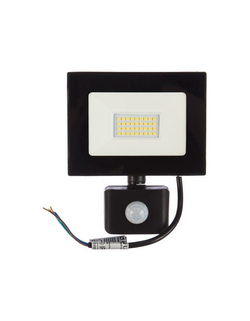 Ultraflash LFL-5002S  C02 черный (LED прожектор с датчиком, 50 Вт, 230В, 6500К)