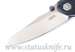 Нож Zero Tolerance ZT 0850 Blue CF № 0005 Sinkevich / Rexfordфотография - 2