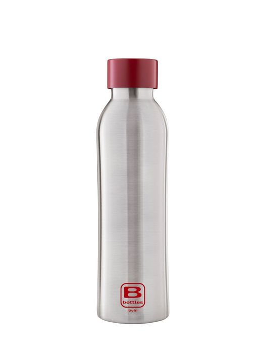Термос Bugatti B Bottle Twin steel with red lid steel BBT-SS500I3