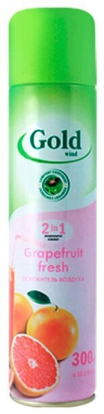 ОСВЕЖИТЕЛЬ ВОЗДУХА GOLD WIND GRAPEFRUIT FRESH 300МЛ