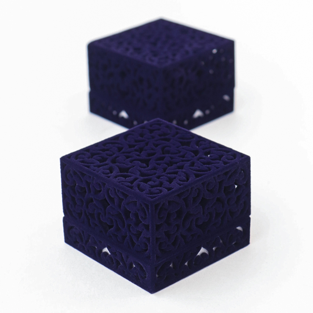 Флокированный футляр с откидной крышкой мини-формата