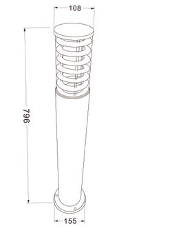 Ландшафтный светильник Maytoni Bronx O576FL-01GR1