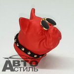 Ароматизатор-игрушка -на обдув- Собачка Бульдог -(жидк)- YC-31RG Red glasses
