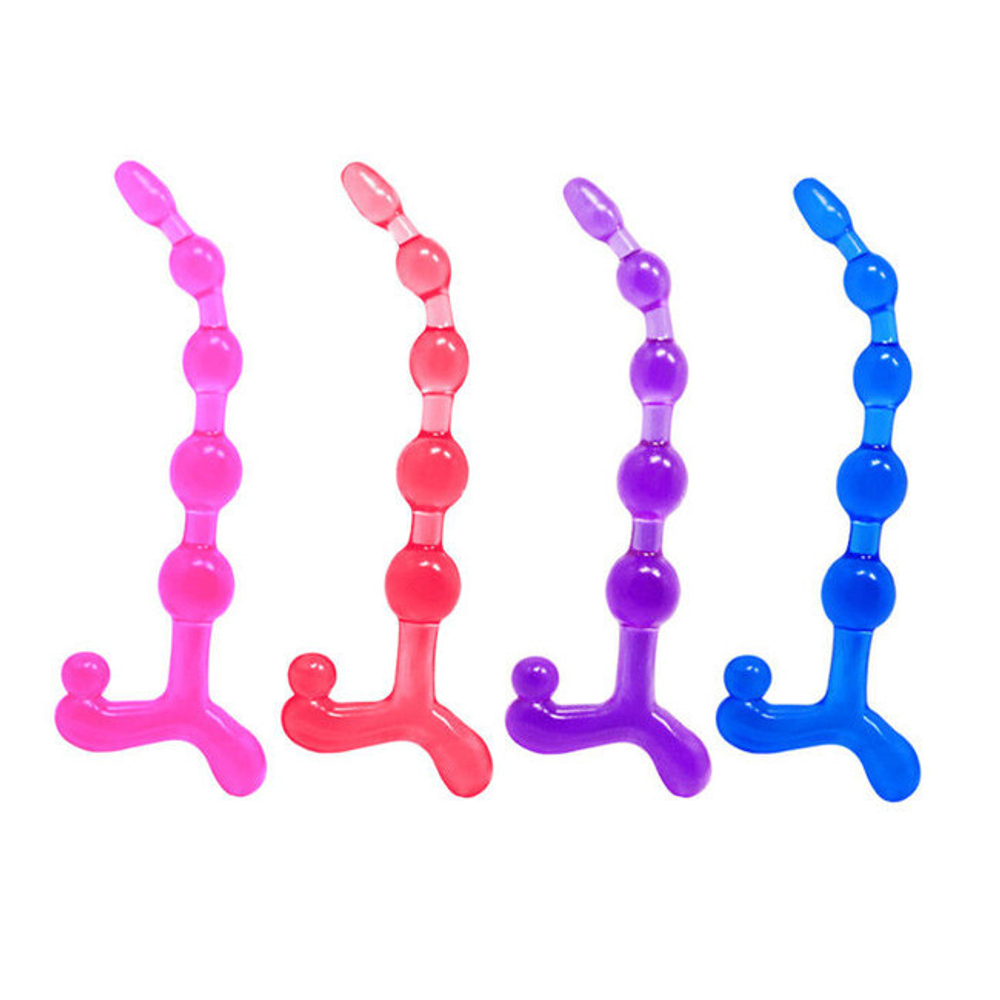 Розовый анальный стимулятор Bendy Twist (Цвет: розовый)