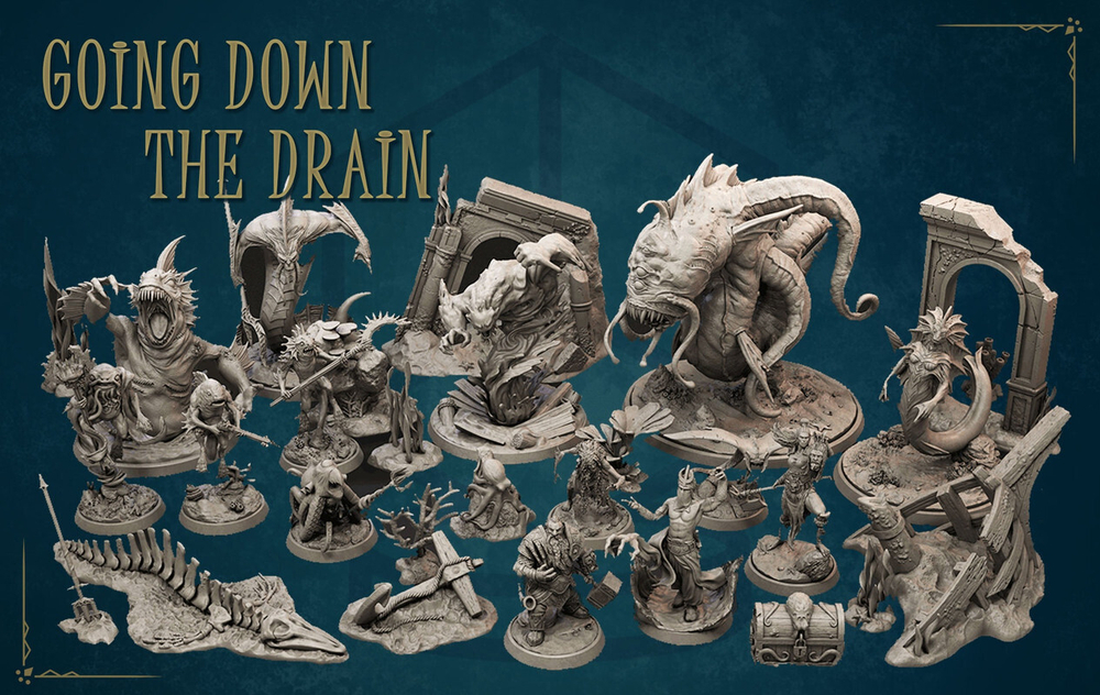 234Loot Studios миниатюра для dnd, днд, pathfinder, фентези, Настольная игра, НРИ, Варгейм, РПГ