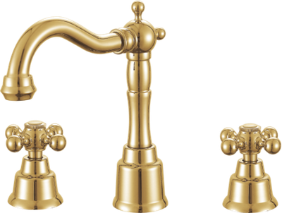 09014-E Смеситель на борт раковины (3-отв) "GANZER  (10/1шт)