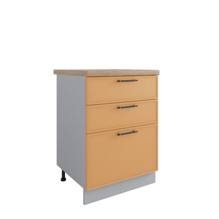 Кухня Модуль СЯБ 600 Марта Горчица Скин