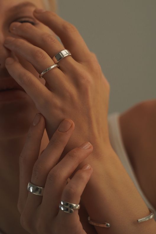 Кольцо Round Spiral / Noir Et Blanc