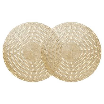 НАБОР ПОДСТАНОВОЧНЫХ САЛФЕТОК ИЗ 2 ШТ., ДИАМЕТР 38 СМ