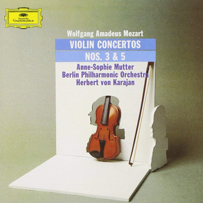 Anne-Sophie Mutter, Berlin Philharmonic, Herbert von Karajan / Mozart: Violin Concertos No. 3 & No. 5 (LP)