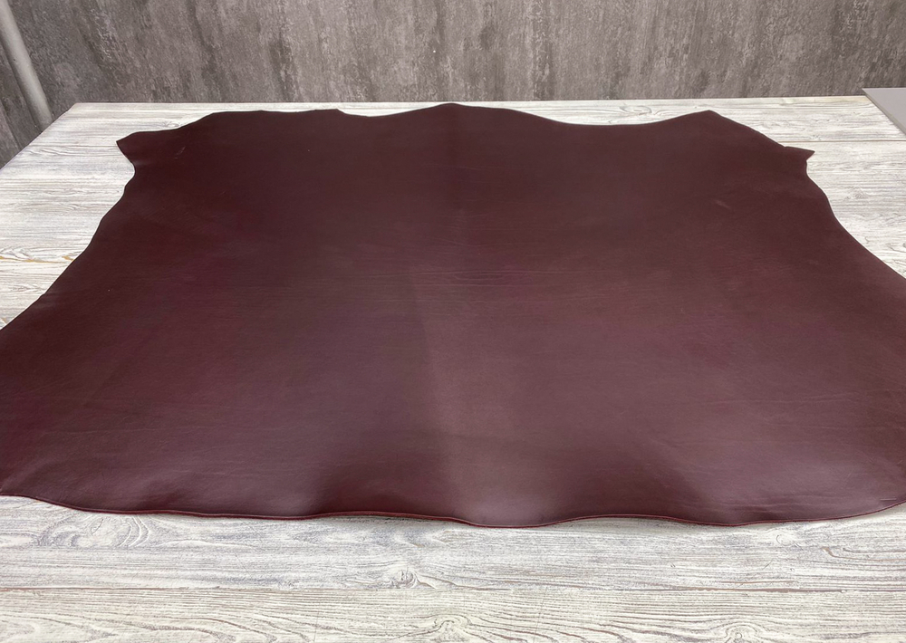Ременная кожа Prima Burgundy (2,8+мм), цв. Бордовый