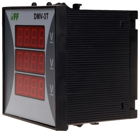 Указатель напряжения (вольтметр) DMV-3T 3-фазн. Uизм. 3х(12-400)В AC Uпит. 150-240В AC F&F