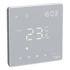 Термостат программируемый ArtGallery 16А с Wi-Fi для электрич. теплого пола моноблочный бел. SE GAL000138