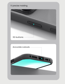 Противоударный чехол для iPhone 17 Pro Max, серия Super Frosted Shield Pro (Clear version) прозрачный тонированный от Nillkin