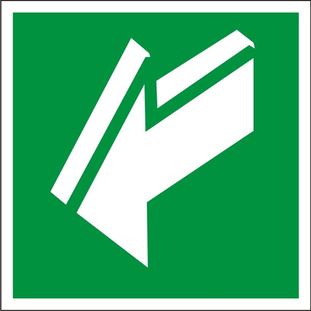 Знак E19 Открывать движением на себя (табличка, наклейка)