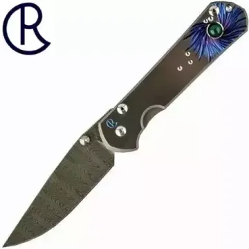 Складной нож Chris Reeve Large Sebenza L21UNdamLadAgate с клинком из стали Stainless Damascus, рукоять титан
