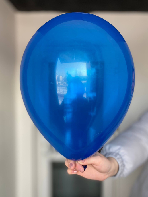 Воздушный шар однотонный  пастель синий Кристалл ПАЛИТРА №3958