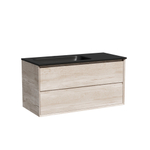 Тумба подвесная под раковину левая Sancos Marmi 2.0, дуб галифакс натуральный 995х445х520