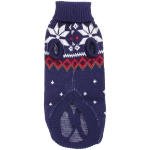 Кофта - свитер для мелких пород собак и кошек «BRO Style», снежинки, цвет синий, р S