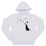 Толстовка "Ретривер и бабочки"