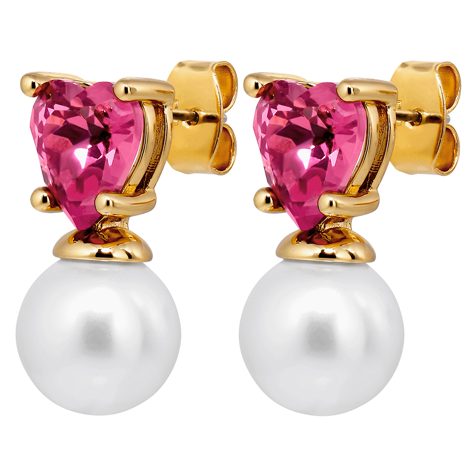 Серьги Dyrberg Kern EMO SG ROSE / WHITE PEARL 480039