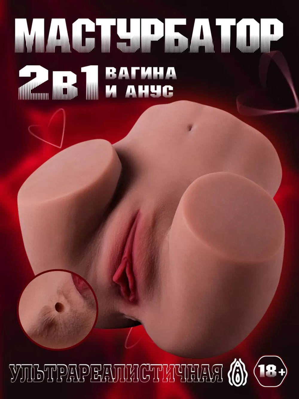 Вагина и анал мастурбатор реалистичный