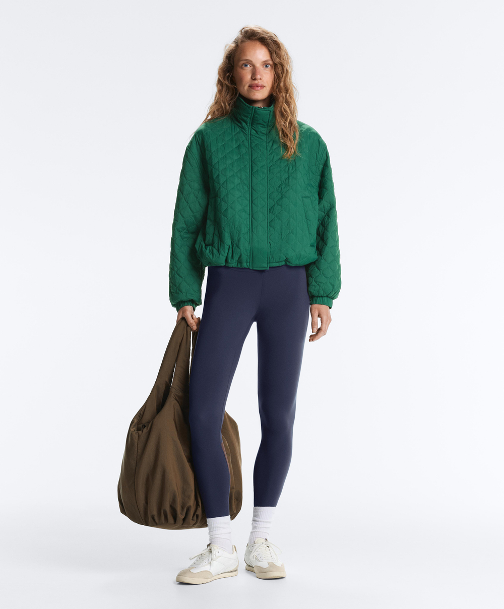 Oysho Укороченная куртка FELLEX® AEROGEL, изумрудный