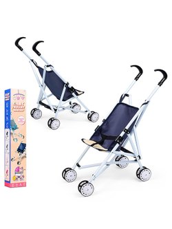 Коляска для кукол трость, прогулочная, цвет синий (H1012)