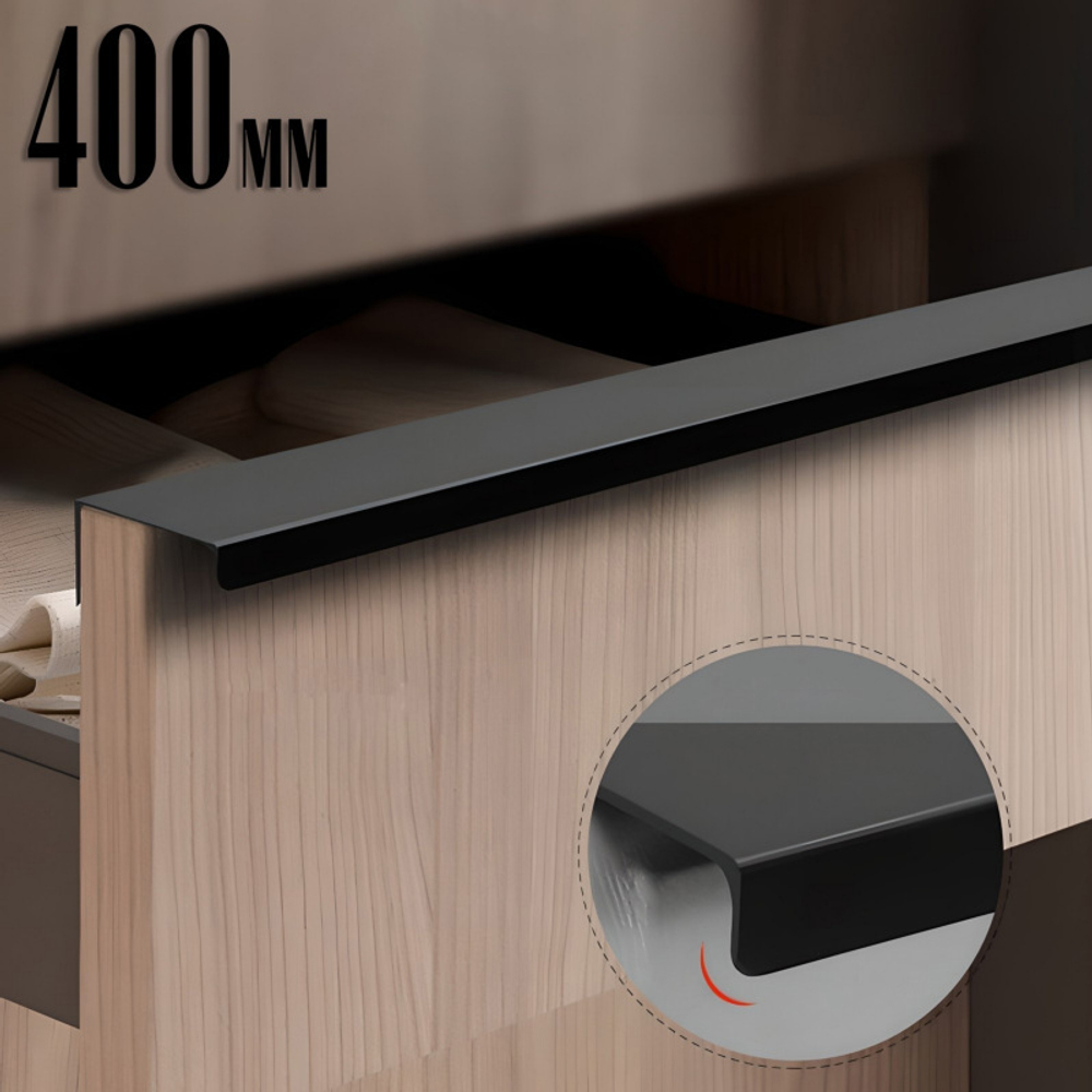 Ручка CAPPIO RT001BL, L=400 мм, м/о 320 мм, цвет черный7069469