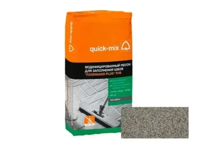 Модифицированный песок quick-mix "FUGENSAND PLUS" FUS для заполнения швов, серый