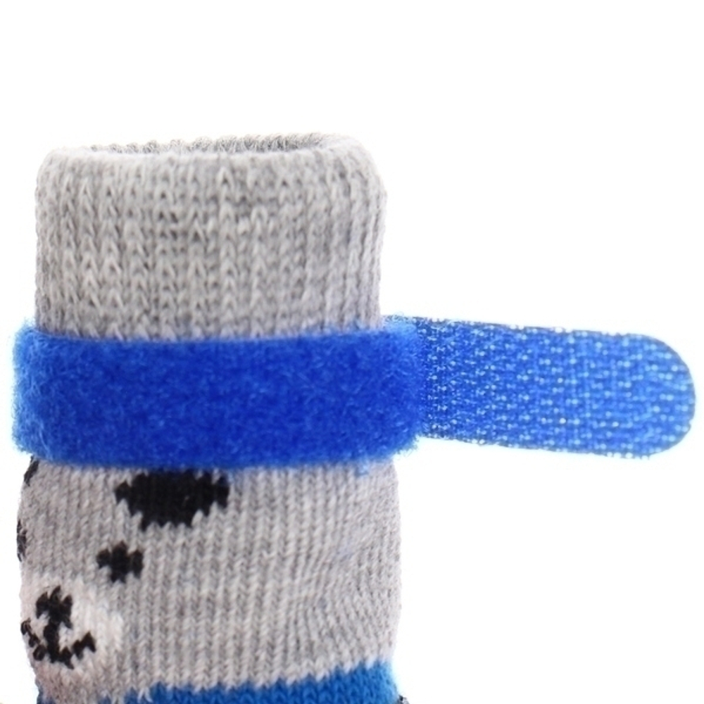 Башмачки для животных прорезиненные на дождливую погоду «LAPUSIK», цвет голубой, размер L, 6,5см