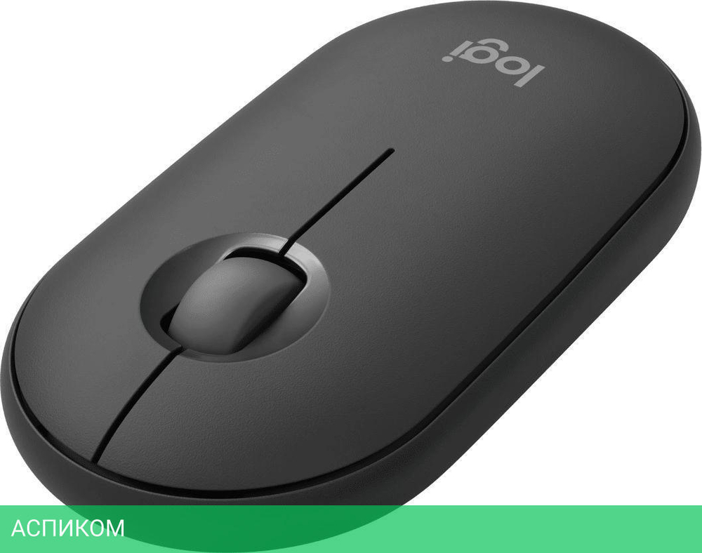 Мышь Logitech Pebble M350S графитовый (910-007015)
