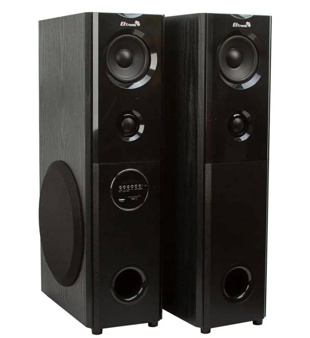 Колонка 08" (20-82 HOME SOUND) динамик 6шт/2х8"; 2х4"; 2х1.5" комплект 2 колонки ELTRONIC (черная)