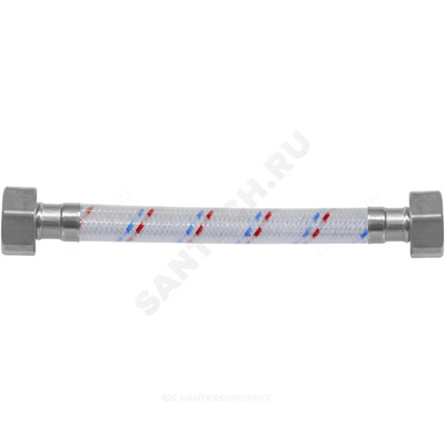 Подводка гибкая для воды нейлоновая оплетка ГИГАНТ 3/4" г-г L=1м Центр Сантехники (Подольск) ГП002370