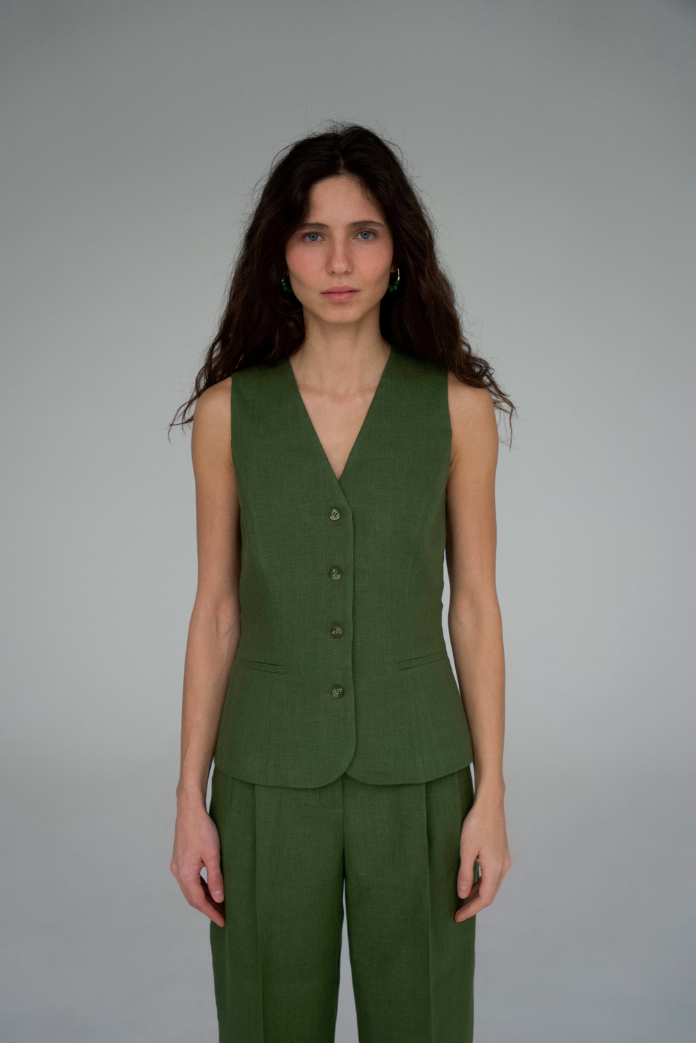 Жилет Мари изо льна 100%