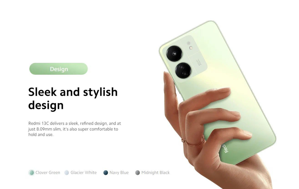 Xiaomi Смартфон Redmi 13C 8/256 ГБ, темно-синий