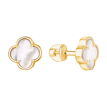 Серьги пуссеты Золото