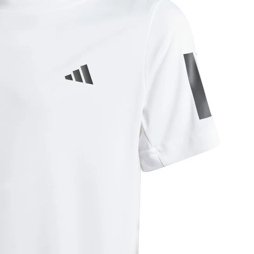 Детская теннисная футболка Adidas Club Tennis 3-Stripes - white