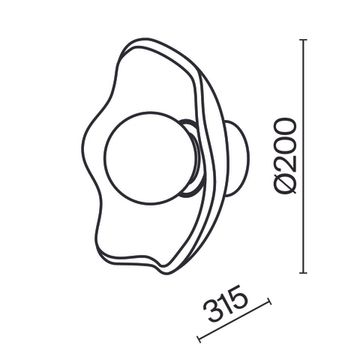 Настенный светильник (бра) Maytoni MOD207WL-01BS